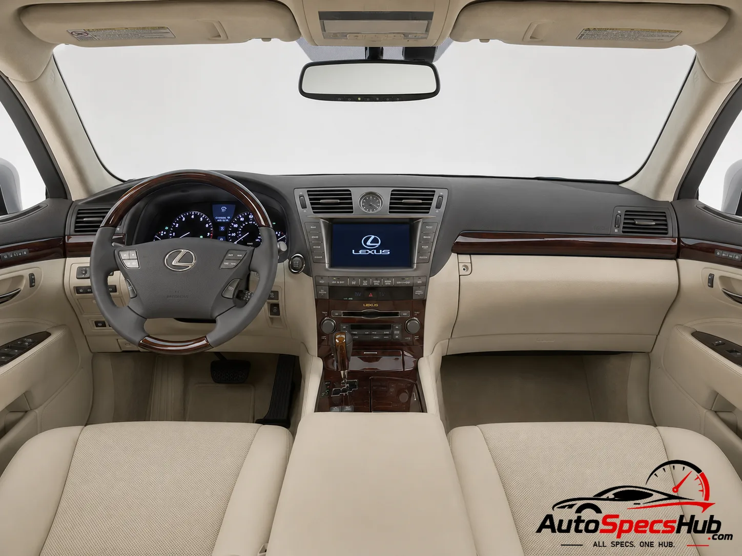 2013 Lexus LS 460 AWD interior dashboard and front cabin