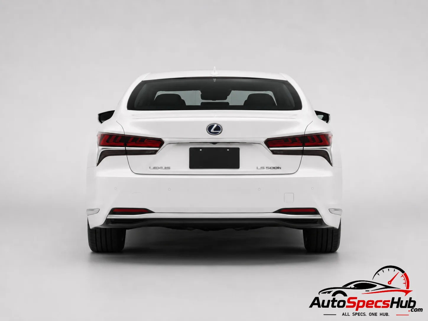 2018 Lexus LS 500h AWD rear view