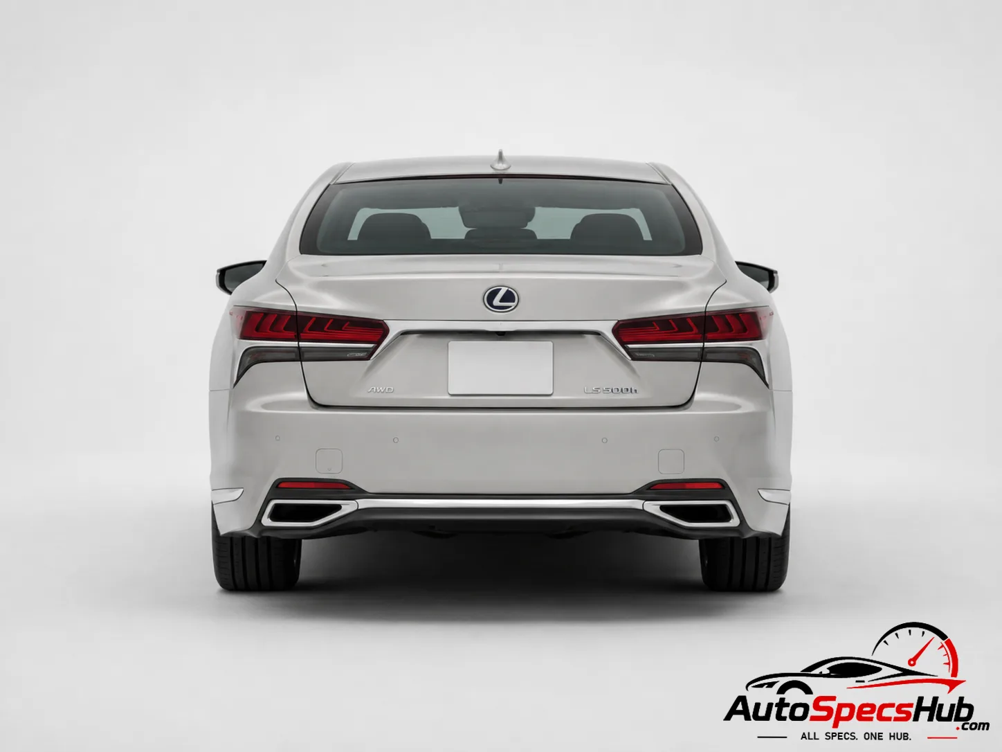 2021 Lexus LS 500h AWD rear view