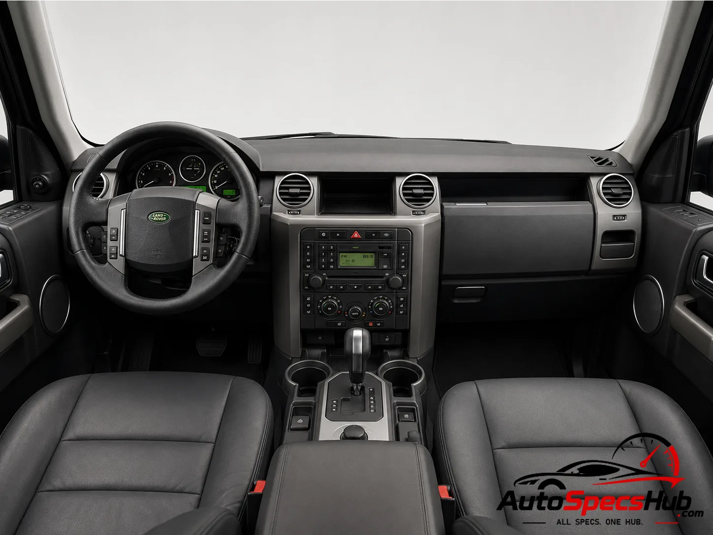 2005 Land Rover Discovery V8 interior dashboard and front cabin
