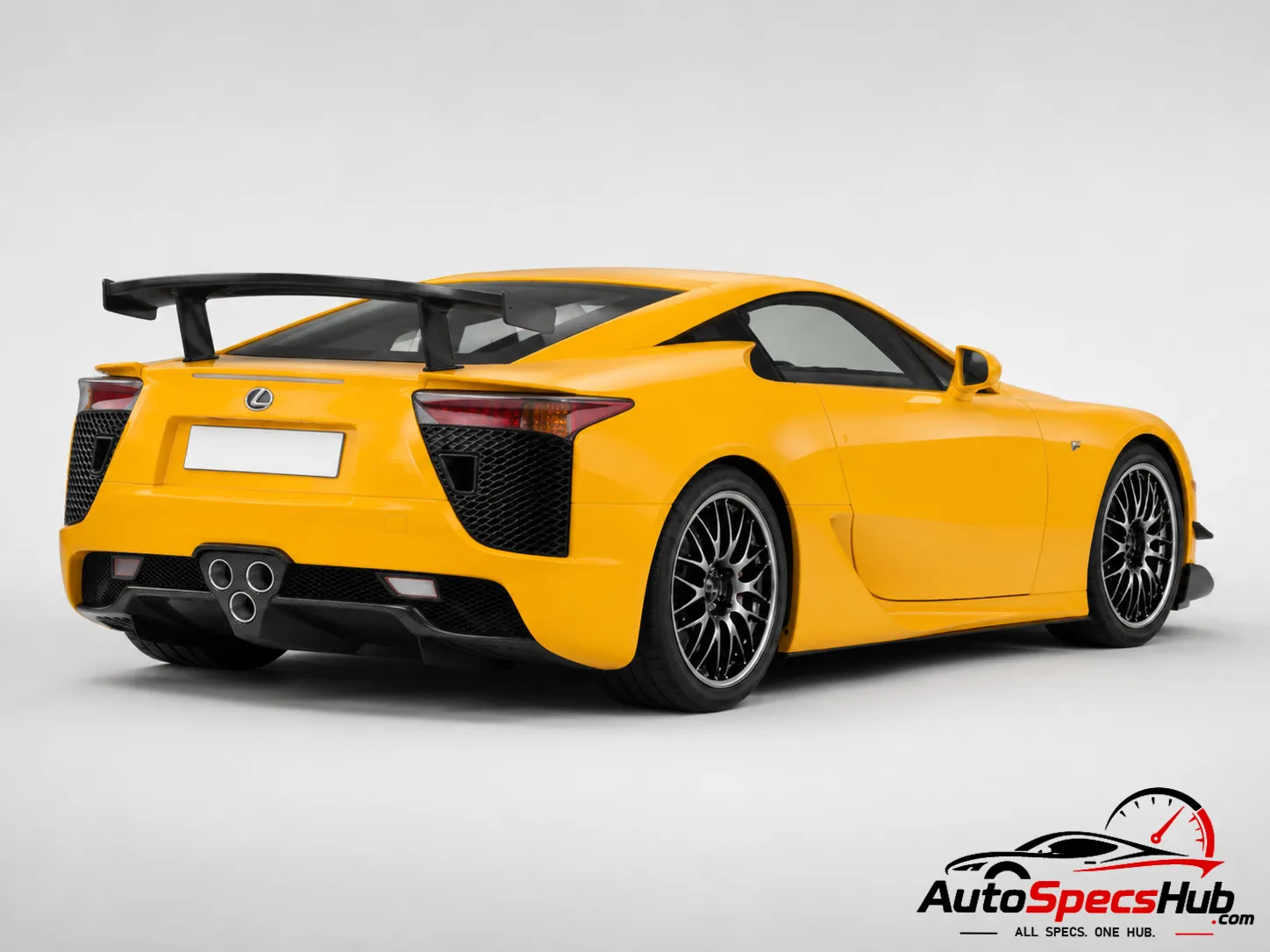 2011 Lexus LFA Nürburgring rear three-quarter view