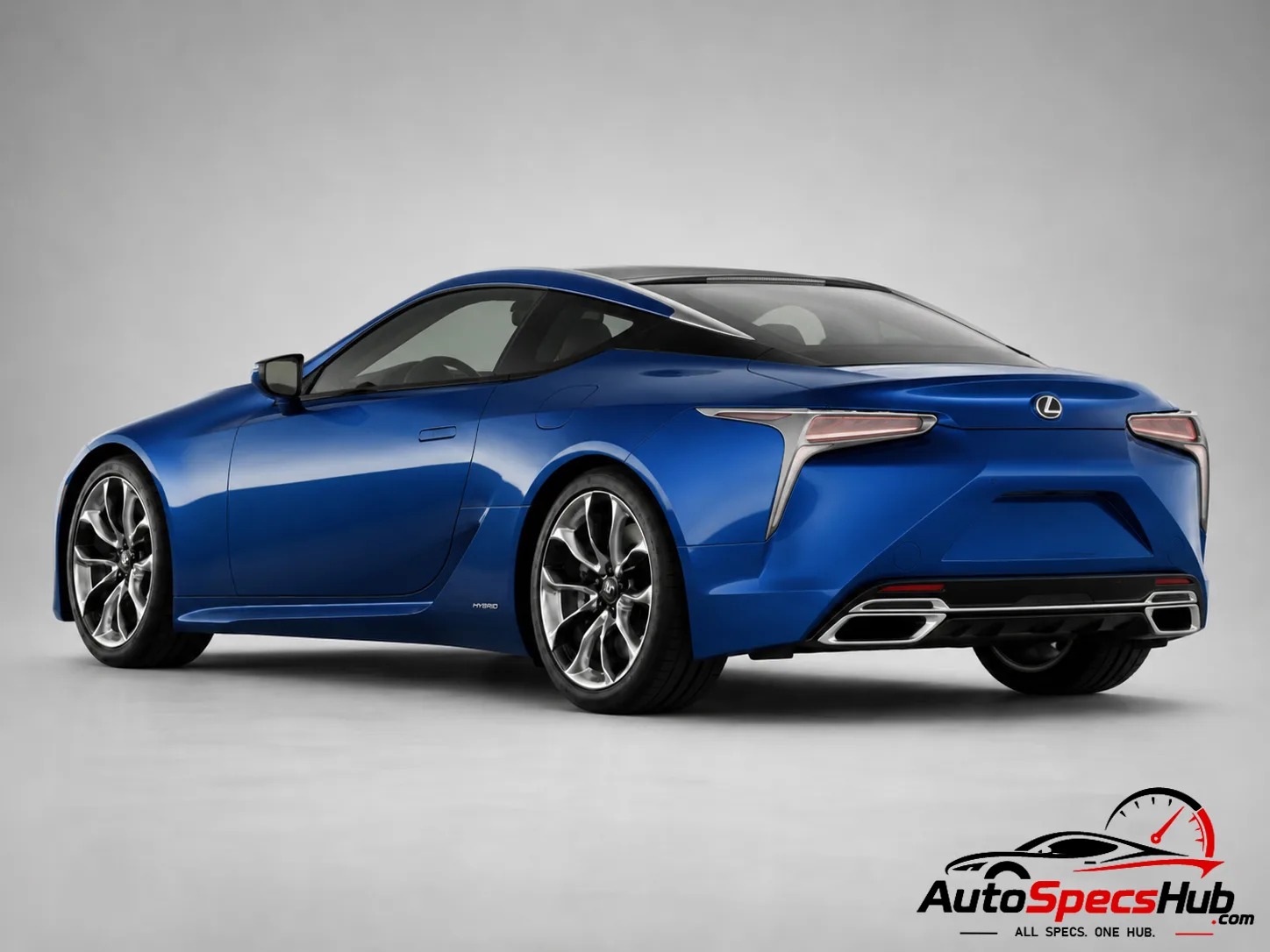2017 Lexus LC 500h rear three-quarter view
