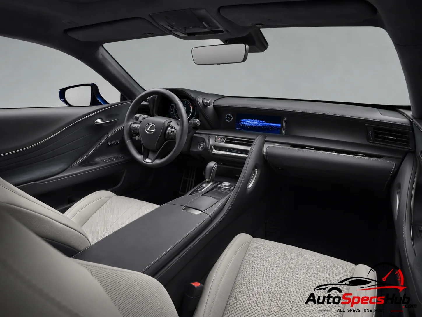 2017 Lexus LC 500h interior dashboard view