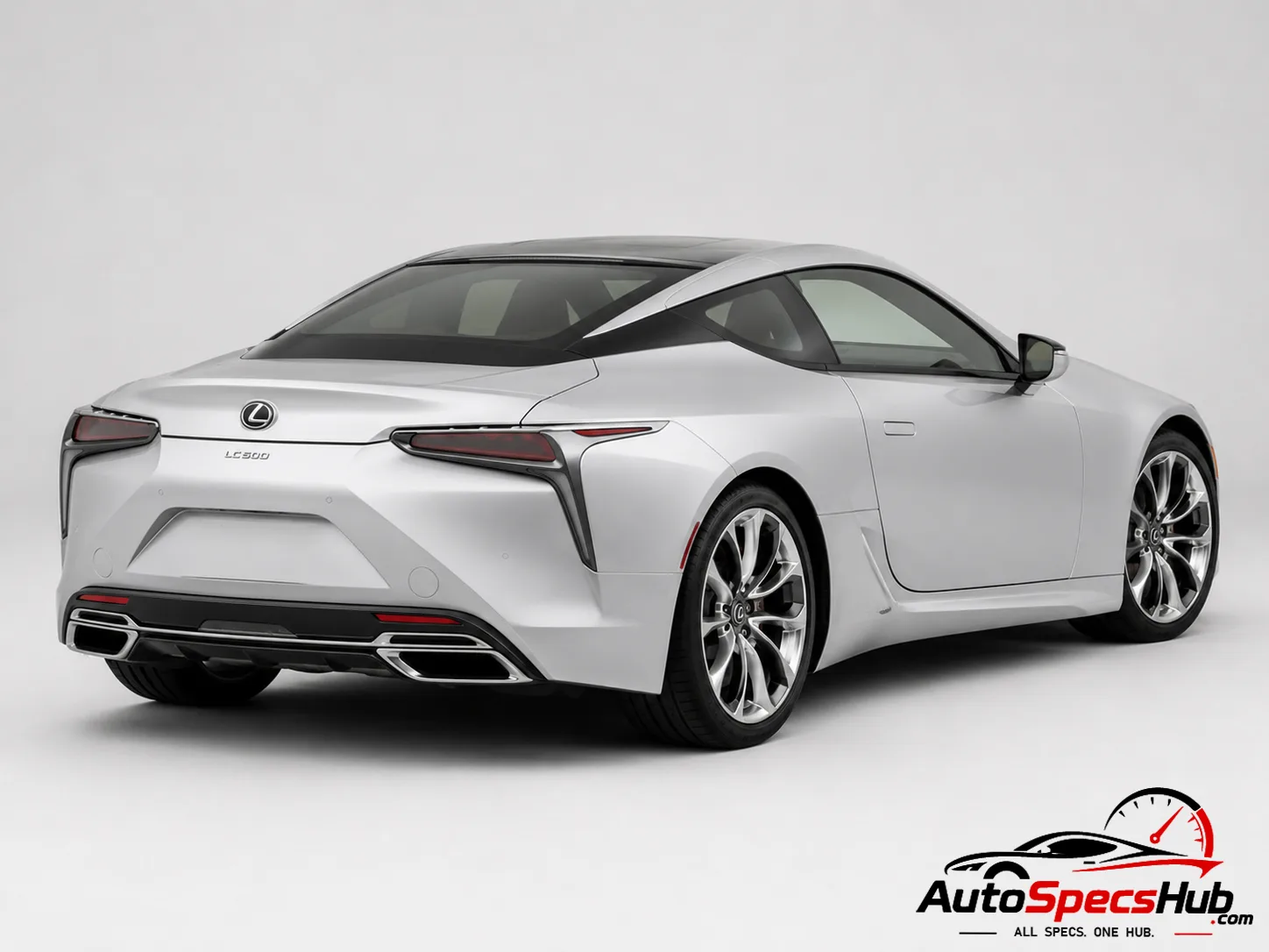 2017 Lexus LC 500 rear three-quarter view