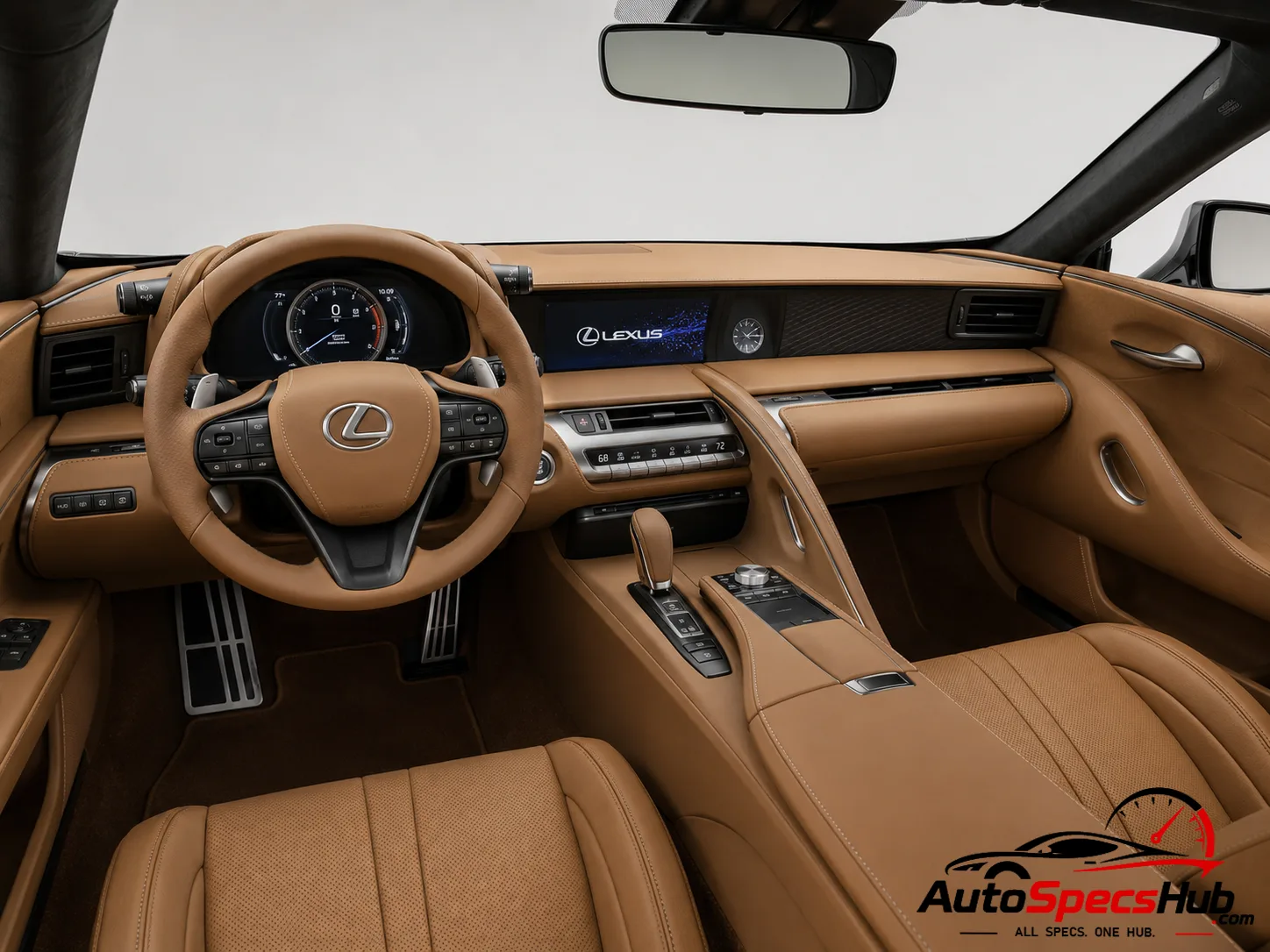2017 Lexus LC 500 interior dashboard view