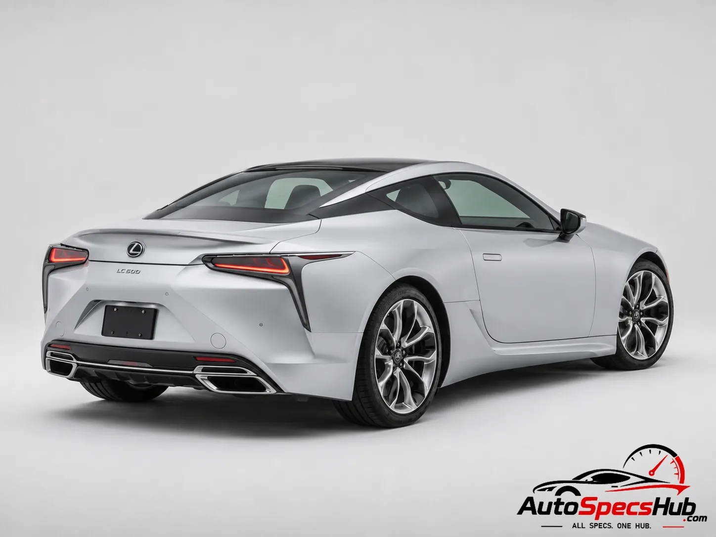 2020 Lexus LC 500 rear three-quarter view