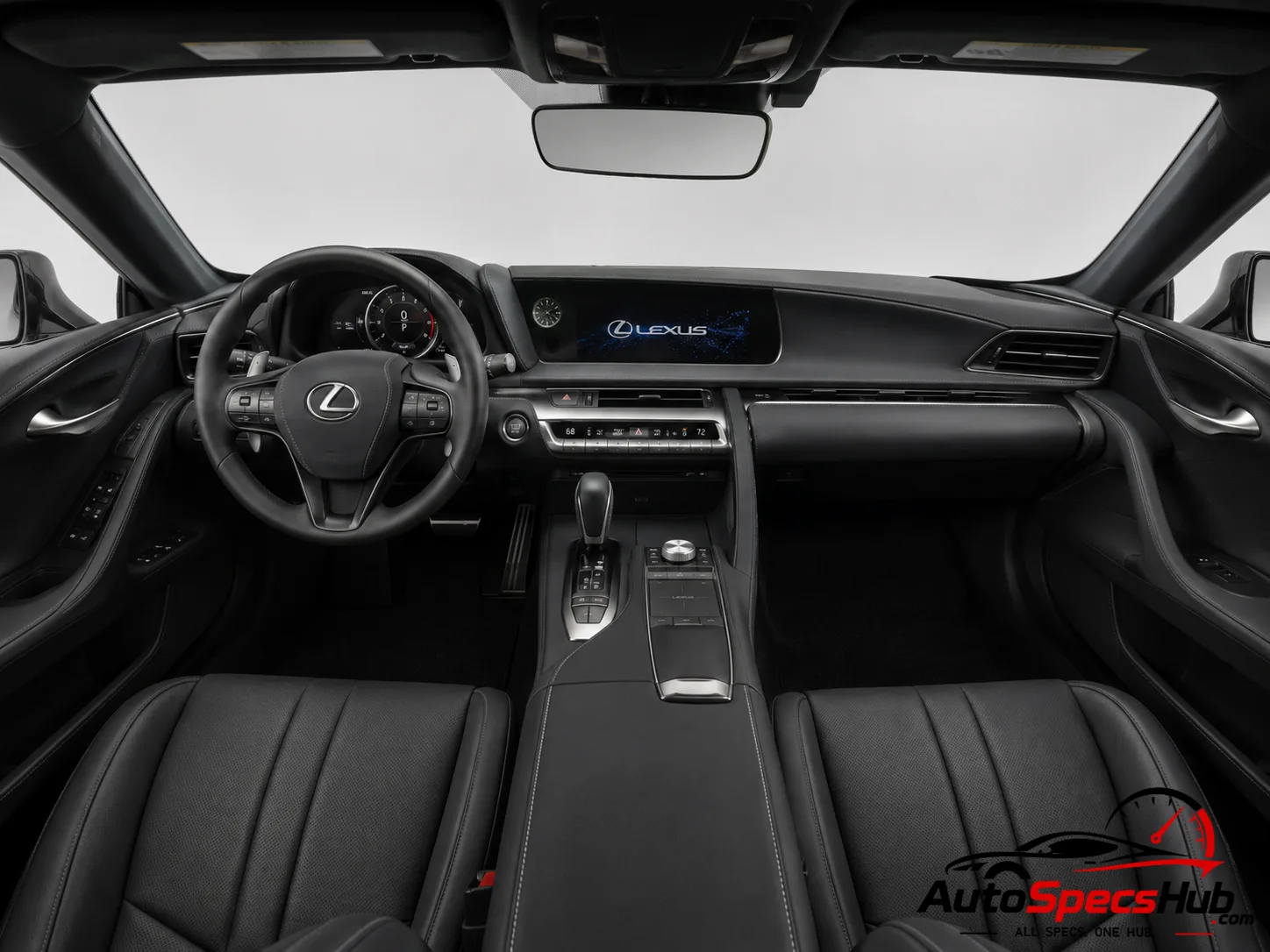 2020 Lexus LC 500 interior dashboard view