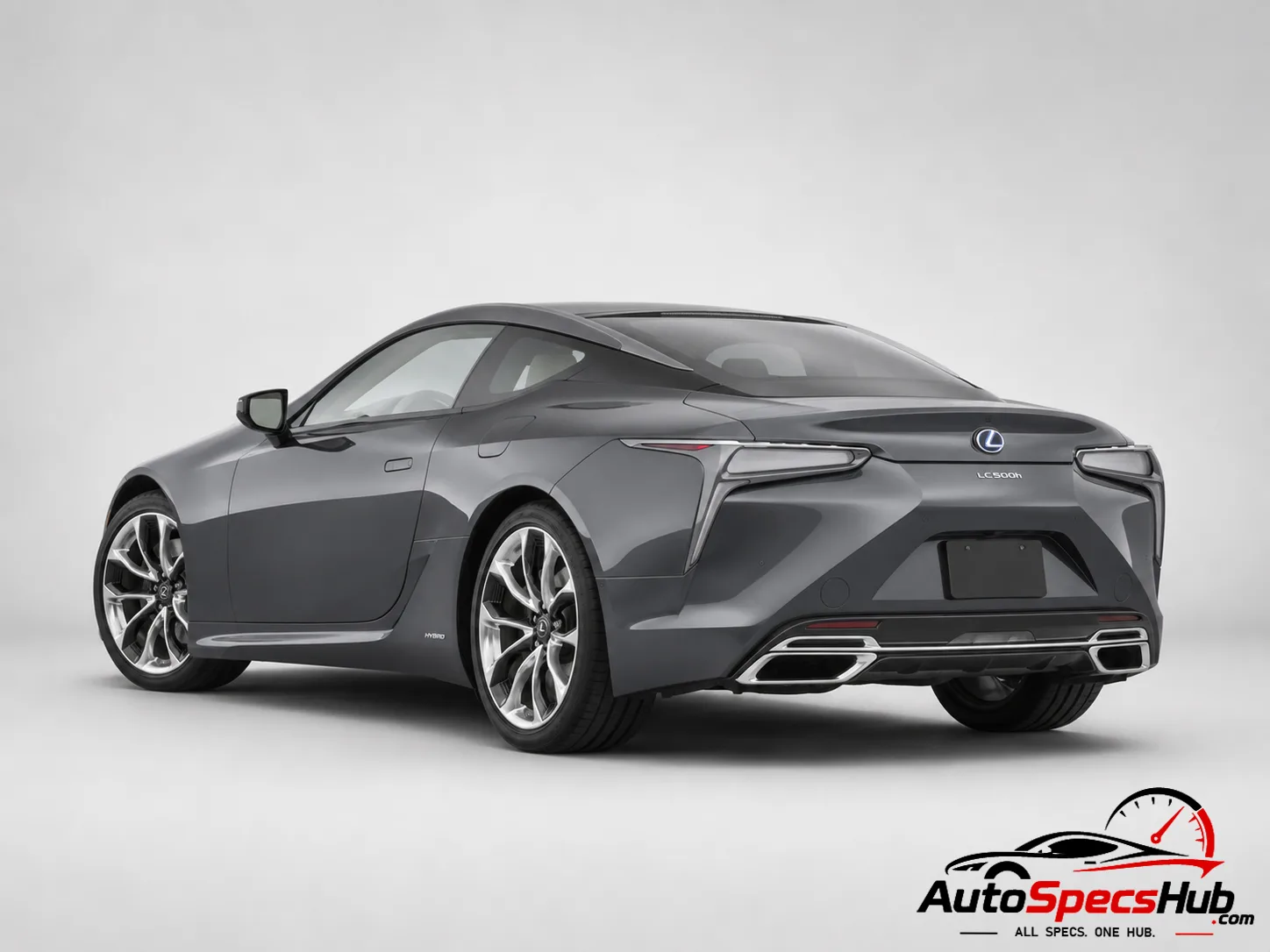 2020 Lexus LC 500h rear three-quarter view