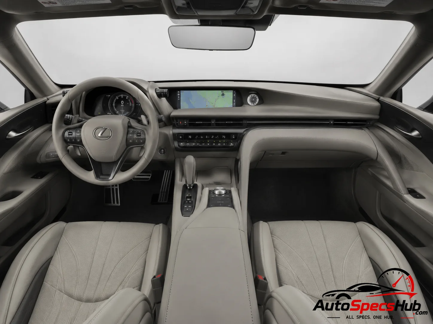 2020 Lexus LC 500h interior dashboard view