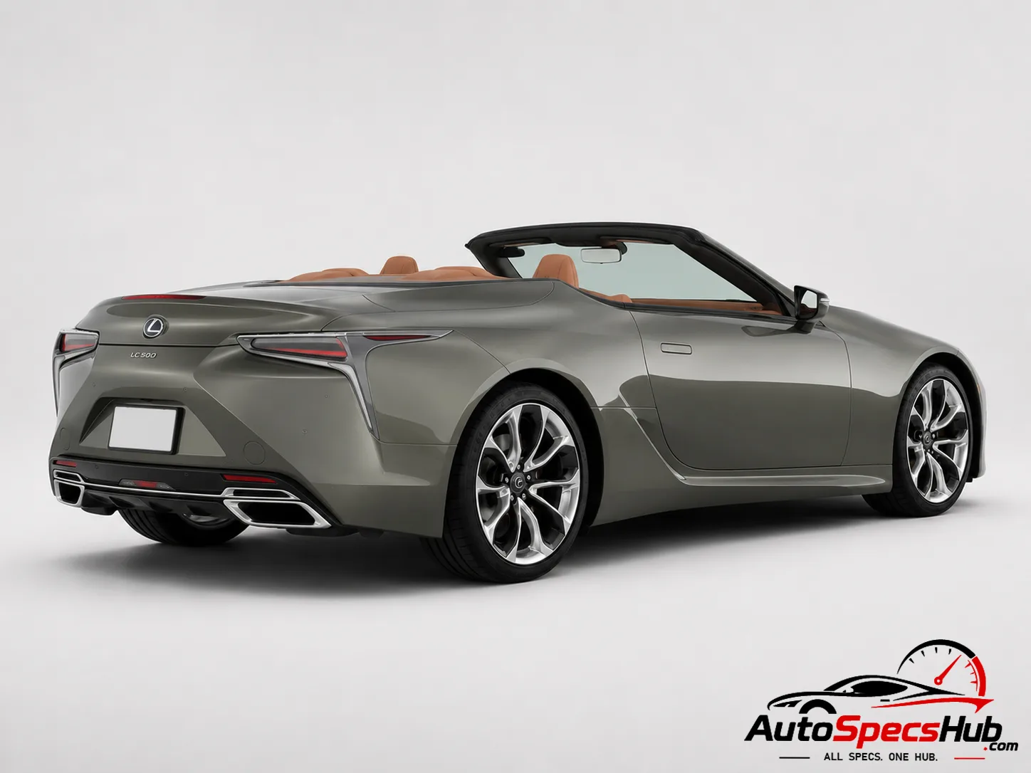 2020 Lexus LC 500 Convertible rear three-quarter view