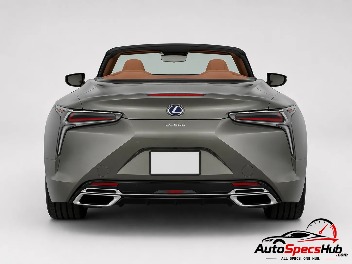 2020 Lexus LC 500 Convertible rear view