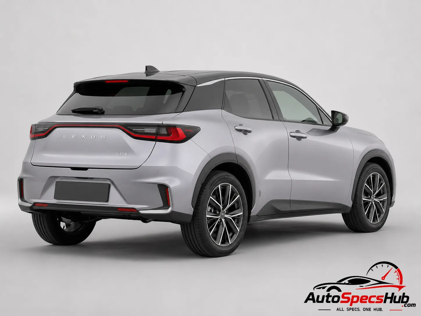 2024 Lexus LBX rear three-quarter view