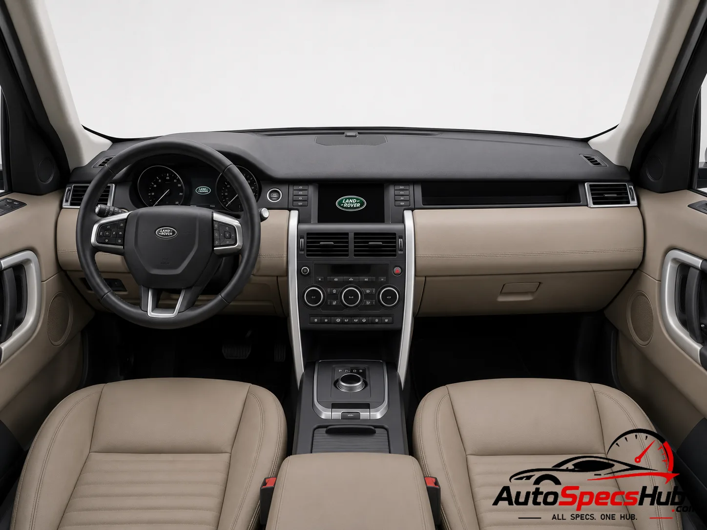 2017 Land Rover Discovery TD4 interior dashboard and front cabin