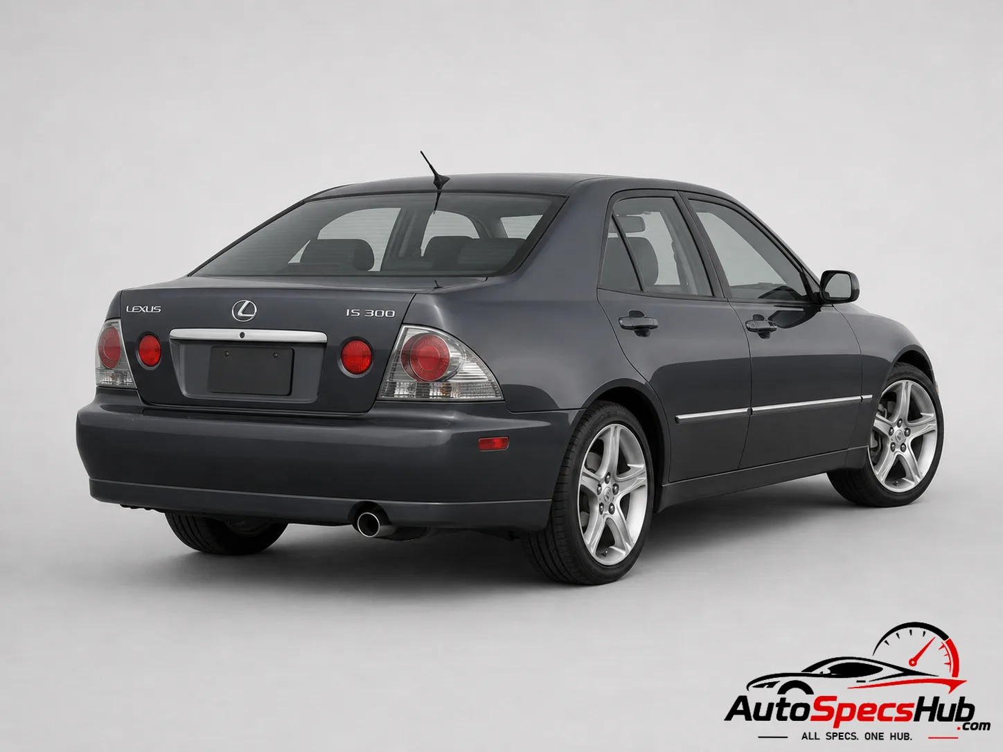 2002 Lexus IS 300 rear three-quarter view