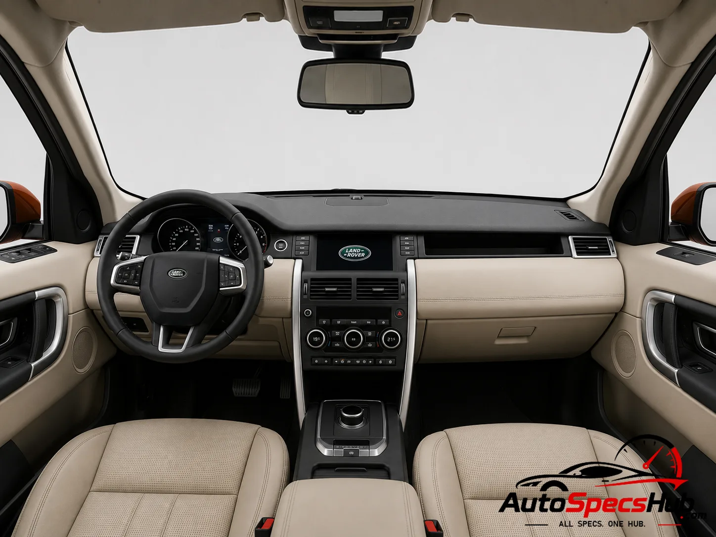 2017 Land Rover Discovery Si6 interior dashboard and front cabin