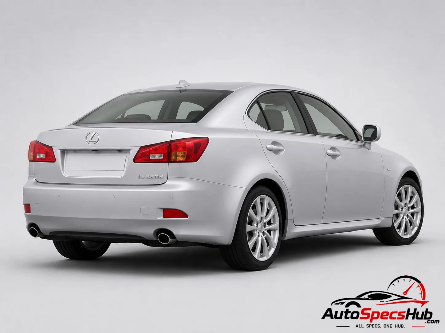 2005 Lexus IS 220d rear three-quarter view