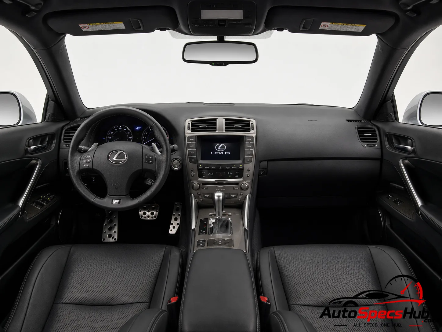 Lexus IS F interior dashboard view