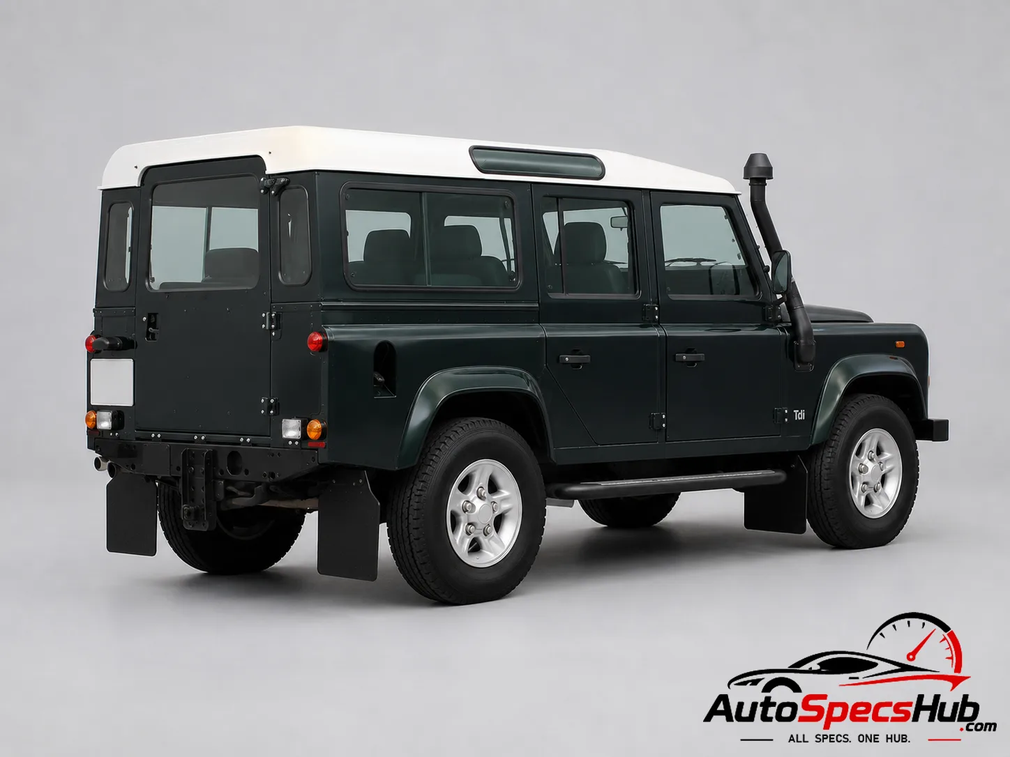 1997 Land Rover Defender 110 Tdi Station Wagon rear three-quarter view