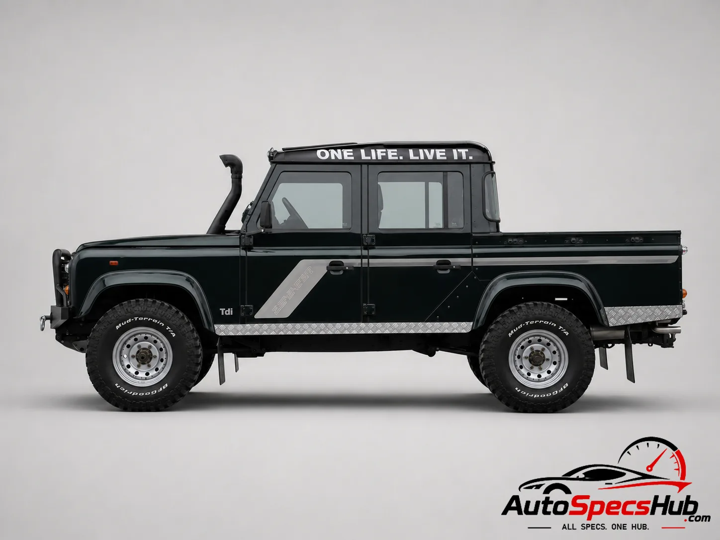 1997 Land Rover Defender 130 Tdi Crew Cab side profile