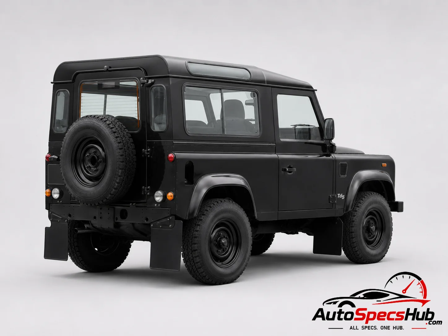 1999 Land Rover Defender 90 Td5 Station Wagon rear three-quarter view