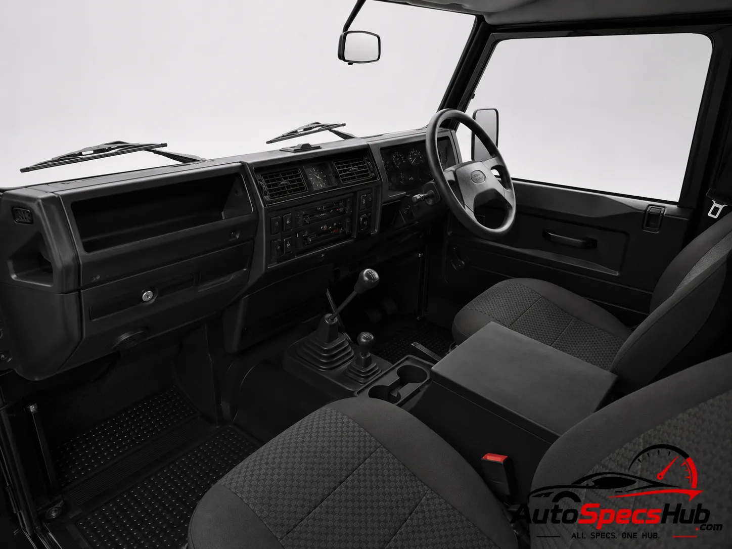 1999 Land Rover Defender 90 Td5 Station Wagon interior dashboard and front cabin