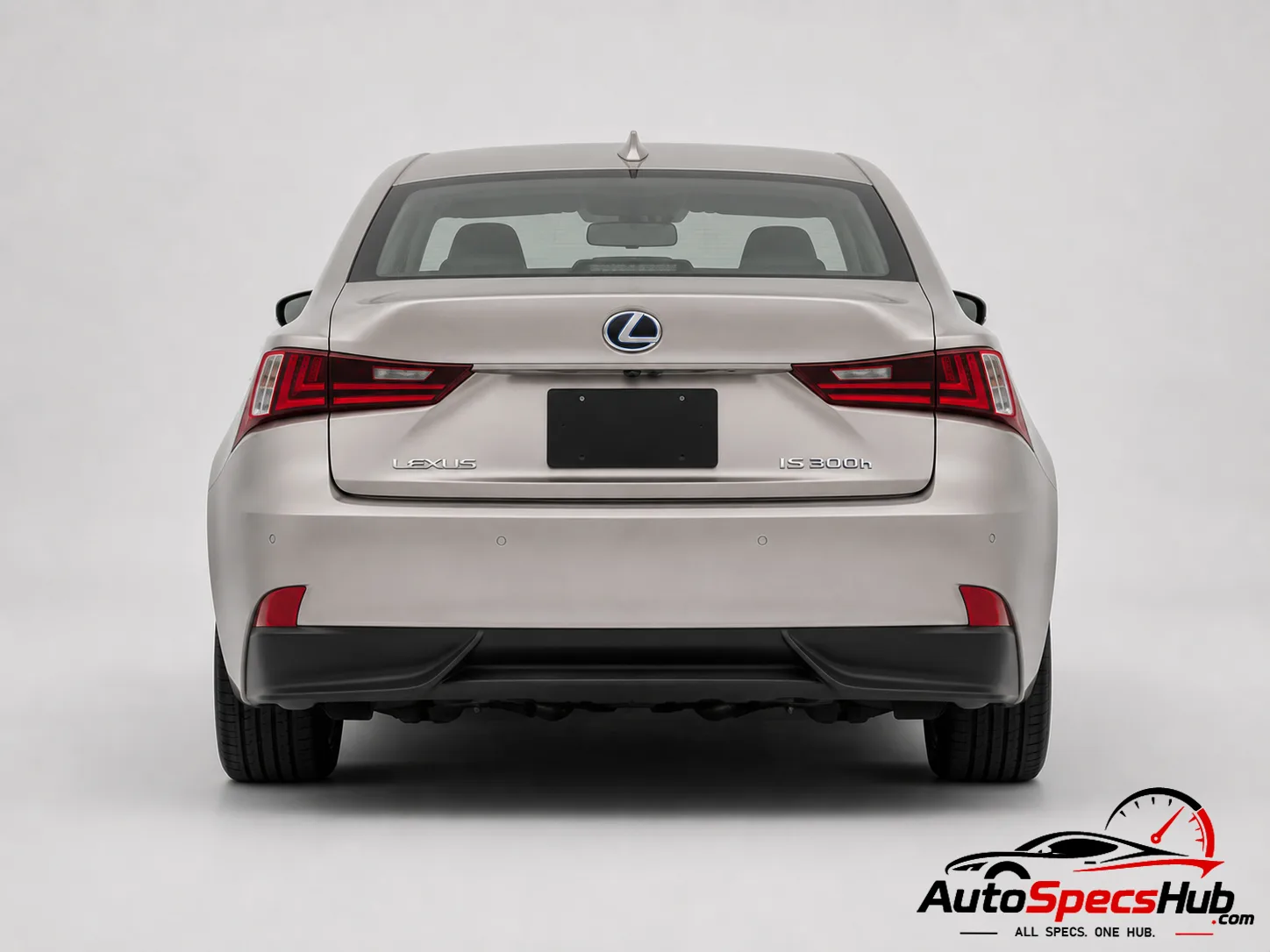 2013 Lexus IS 300h Crew Cab rear view