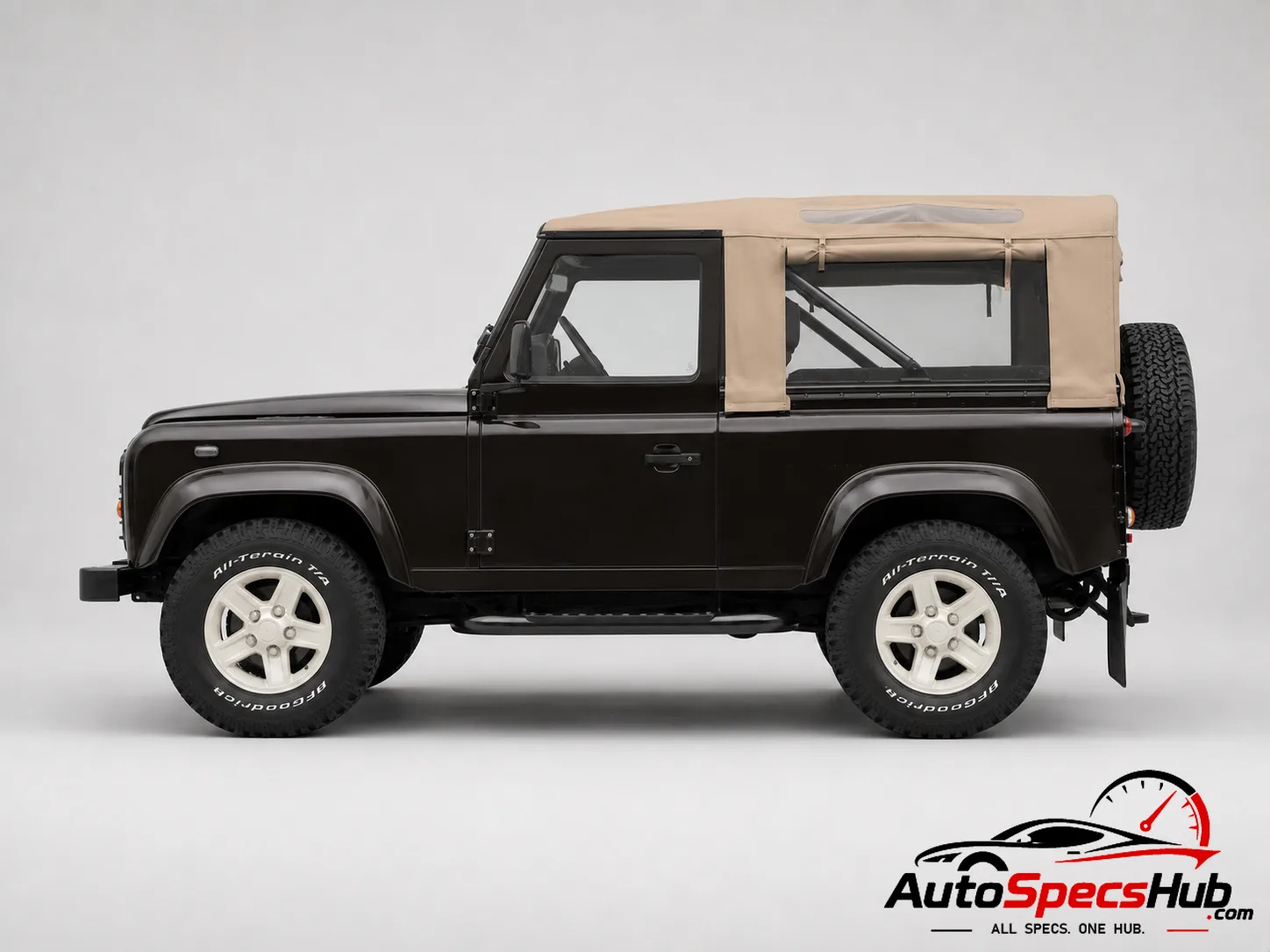 2000 Land Rover Defender 90 Td5 Soft Top side profile