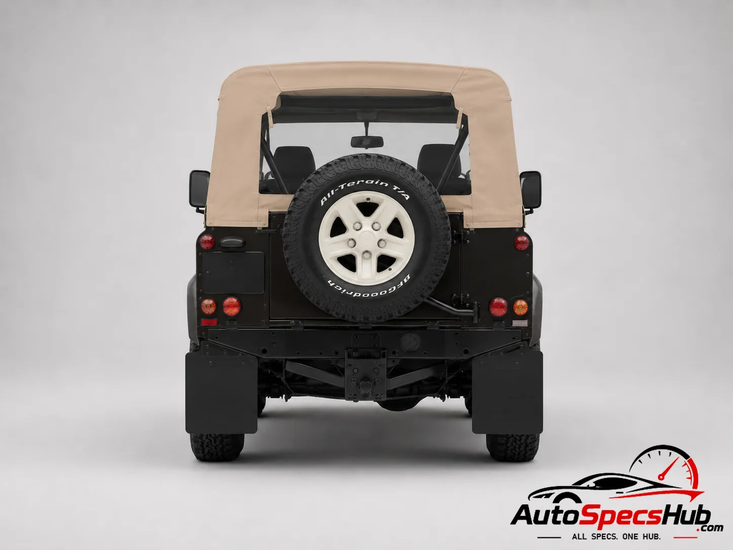2000 Land Rover Defender 90 Td5 Soft Top rear view