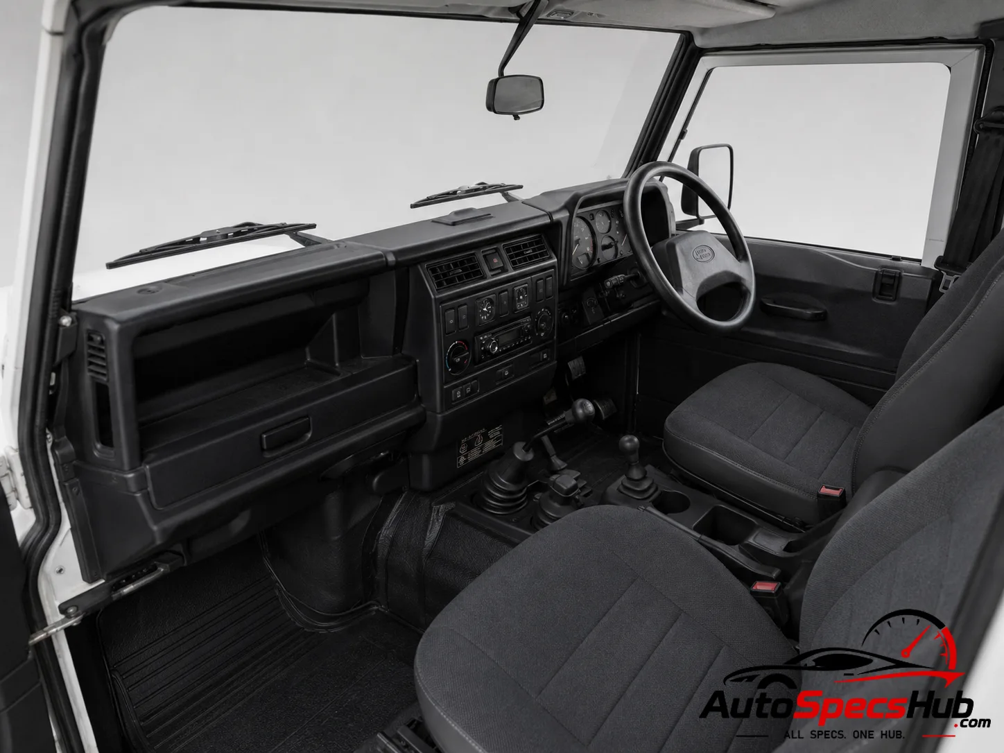 1999 Land Rover Defender 110 Td5 Station Wagon interior dashboard and front cabin