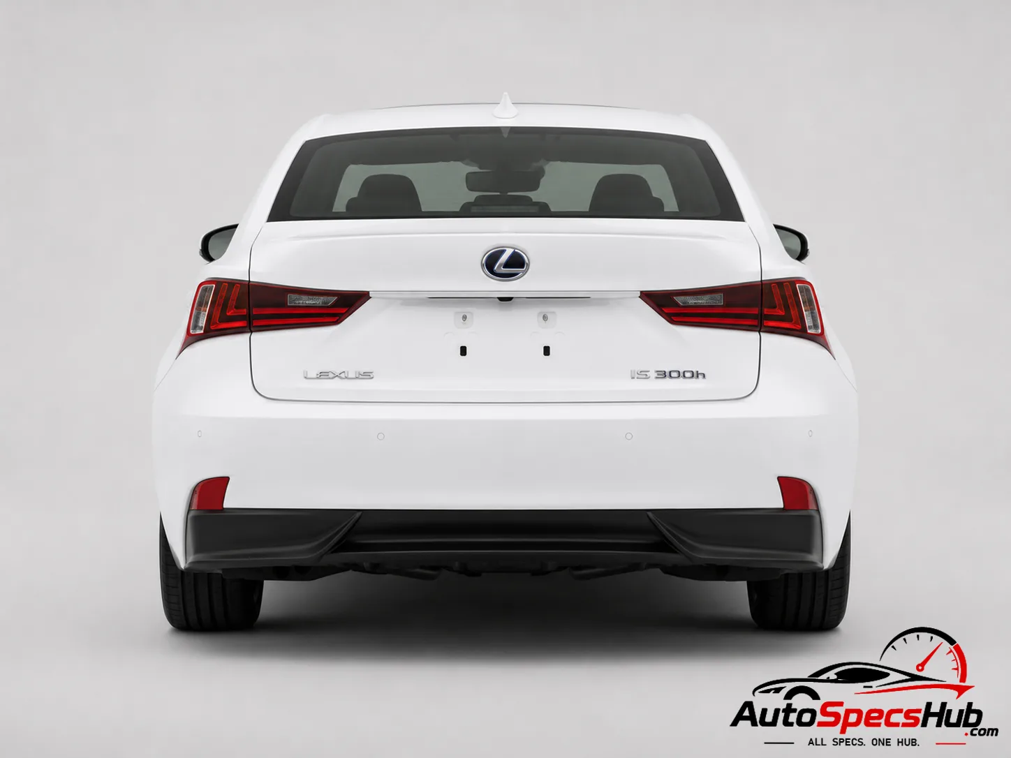 2016 Lexus IS 300h Crew Cab rear view