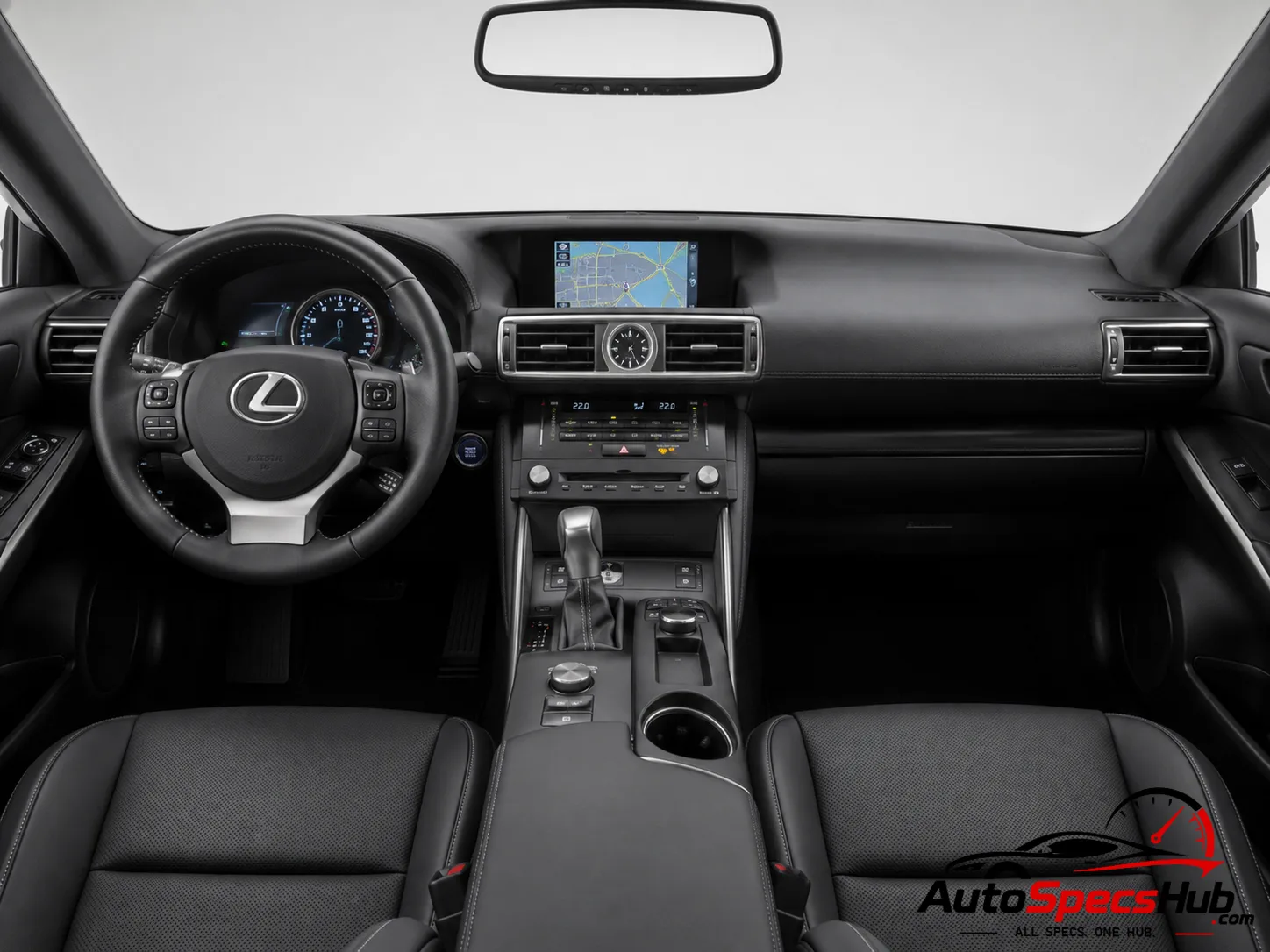 2016 Lexus IS 300h Crew Cab interior dashboard view