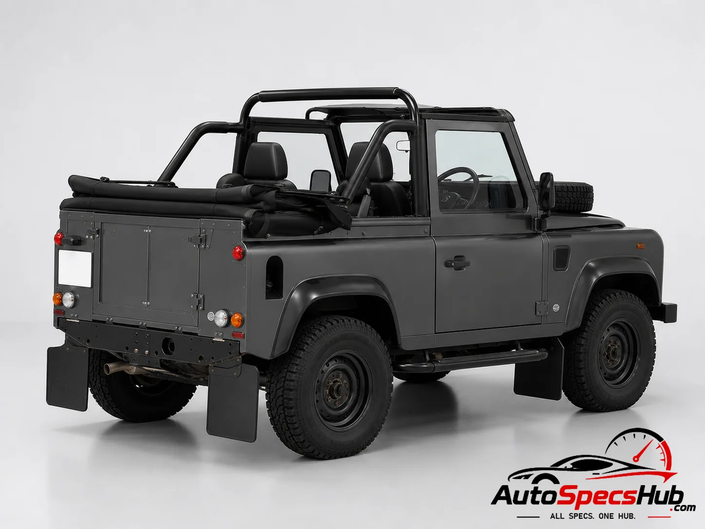 2006 Land Rover Defender 90 Td5 Cabrio Two rear three-quarter view