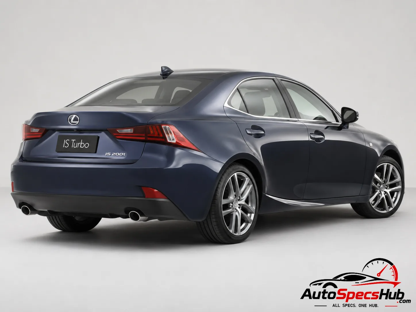 Lexus IS 200t rear three-quarter view
