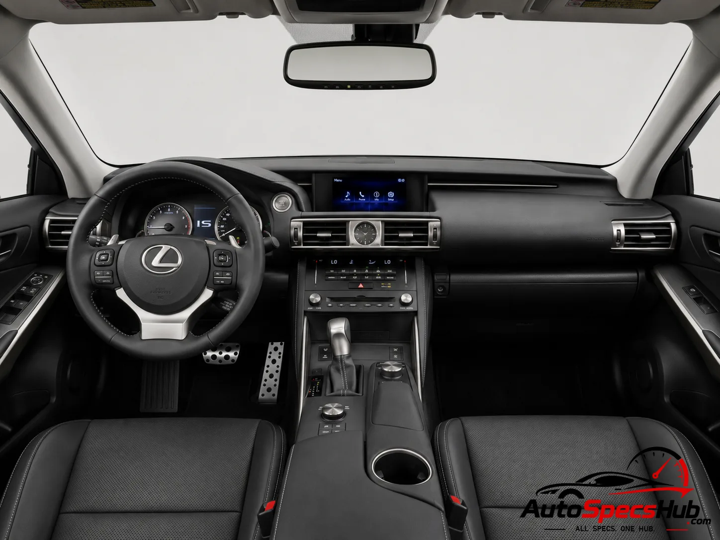 Lexus IS 200t interior dashboard view