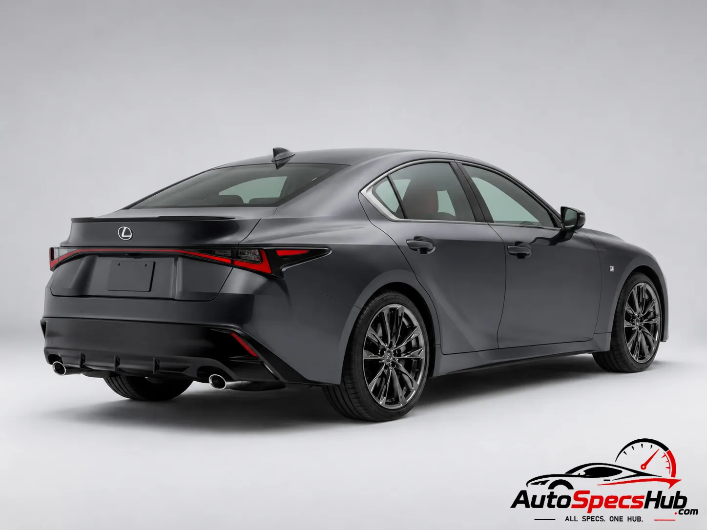Lexus IS 350 rear three-quarter view