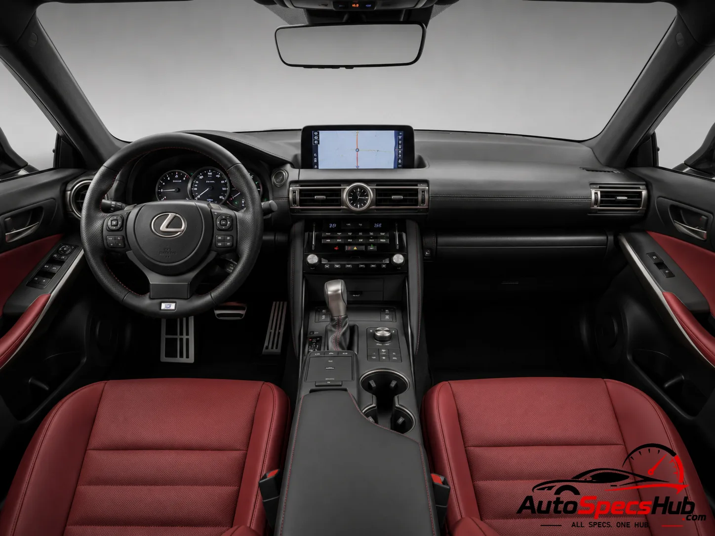 Lexus IS 350 interior dashboard view