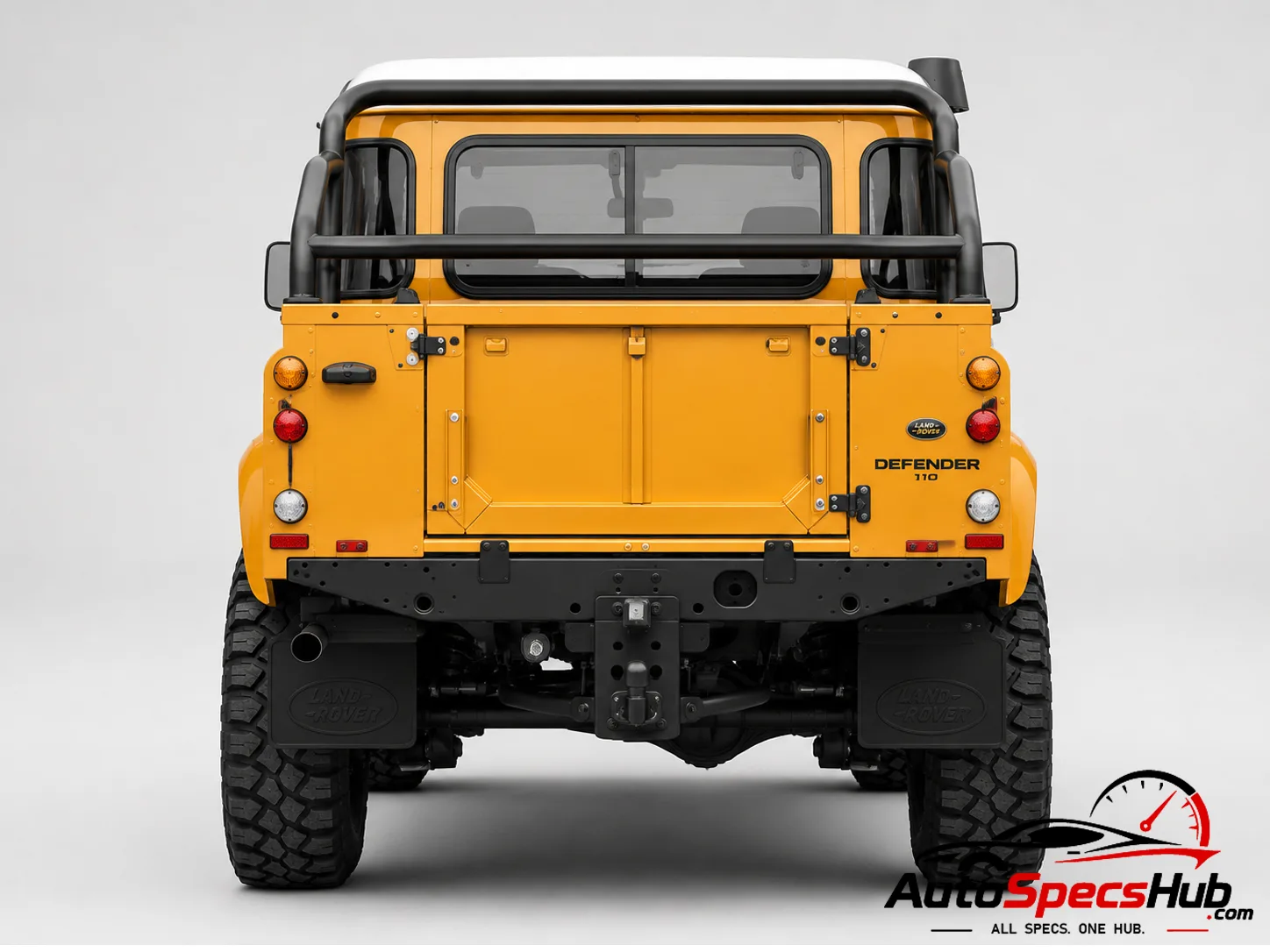 2005 Land Rover Defender 110 Td5 Crew Cab rear view
