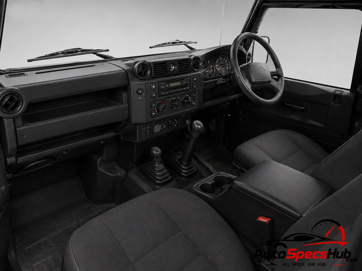 2008 Land Rover Defender 90 Td4 Station Wagon interior dashboard and front cabin
