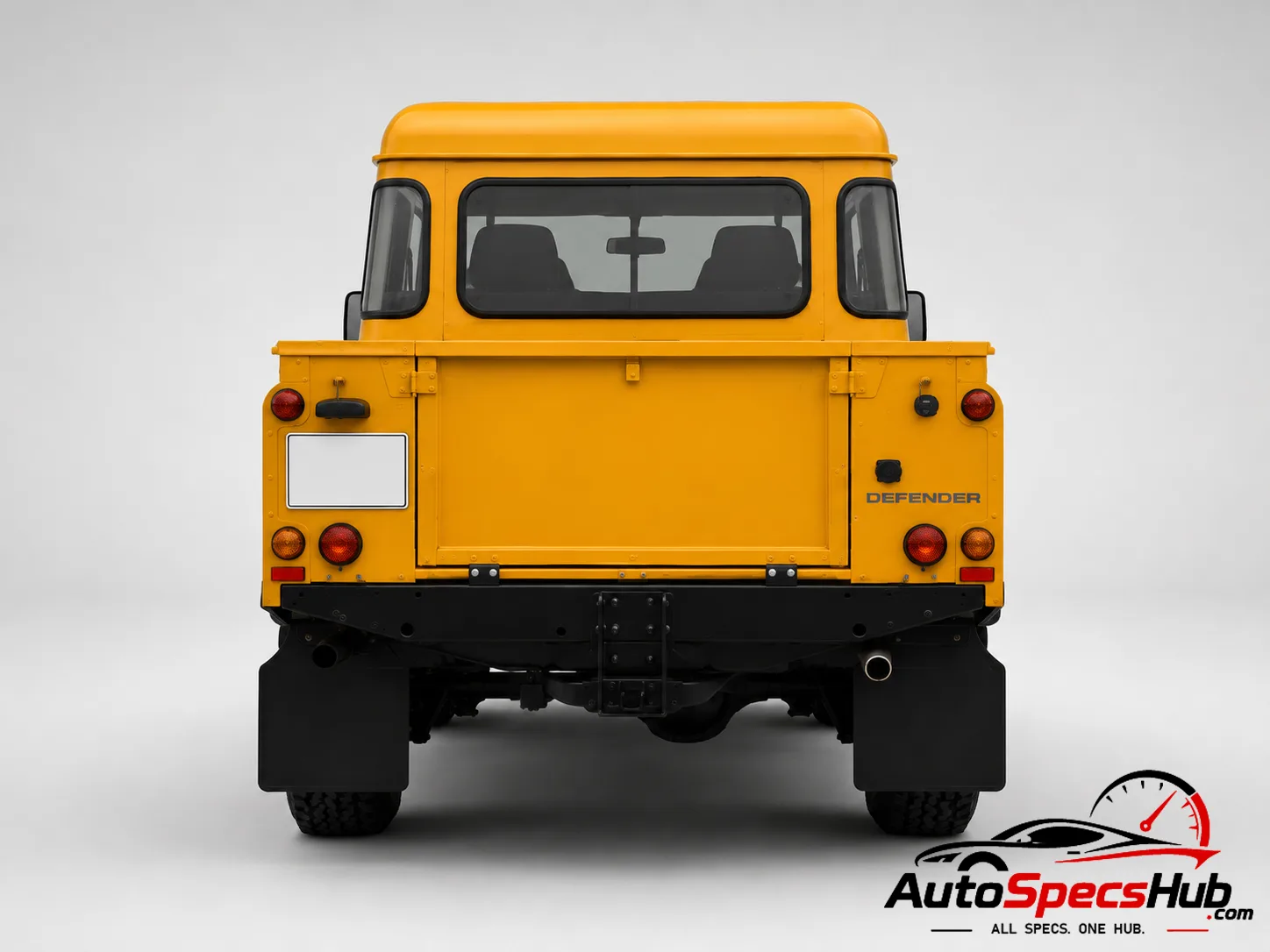 2007 Land Rover Defender 110 Td4 Crew Cab rear view