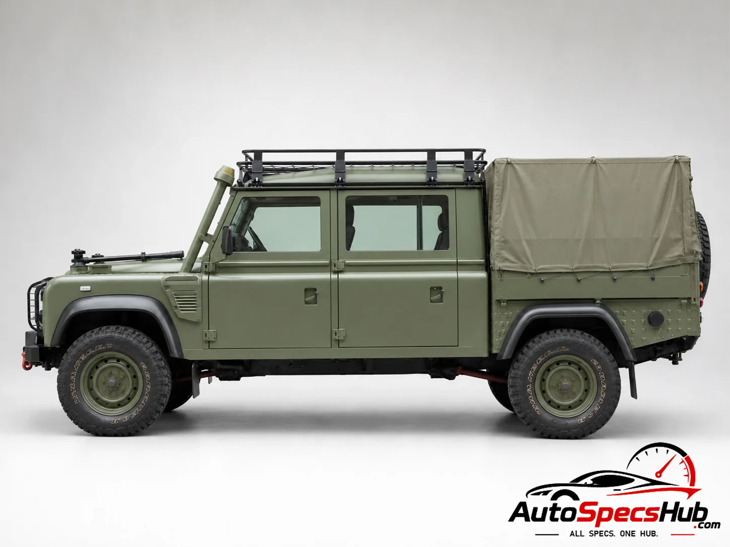 2007 Land Rover Defender 130 Td4 Crew Cab side profile