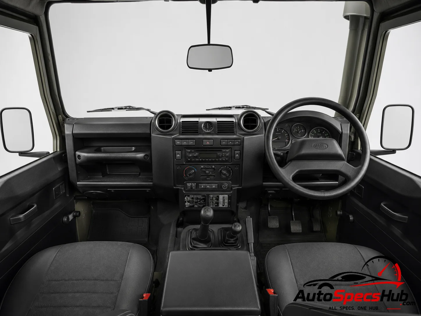 2007 Land Rover Defender 130 Td4 Crew Cab interior dashboard and front cabin