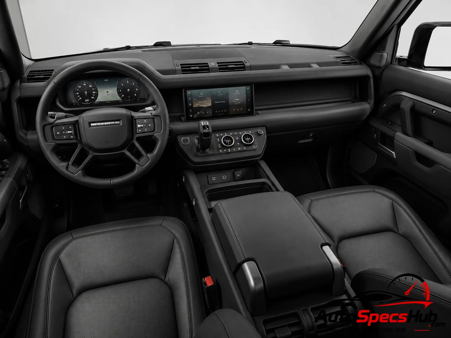 2021 Land Rover Defender 110 V8 P525 interior dashboard and front cabin
