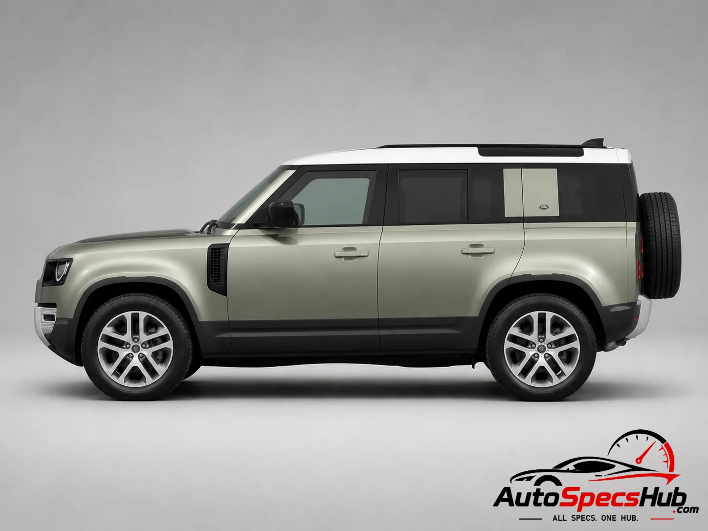 2021 Land Rover Defender 110 P400e side profile