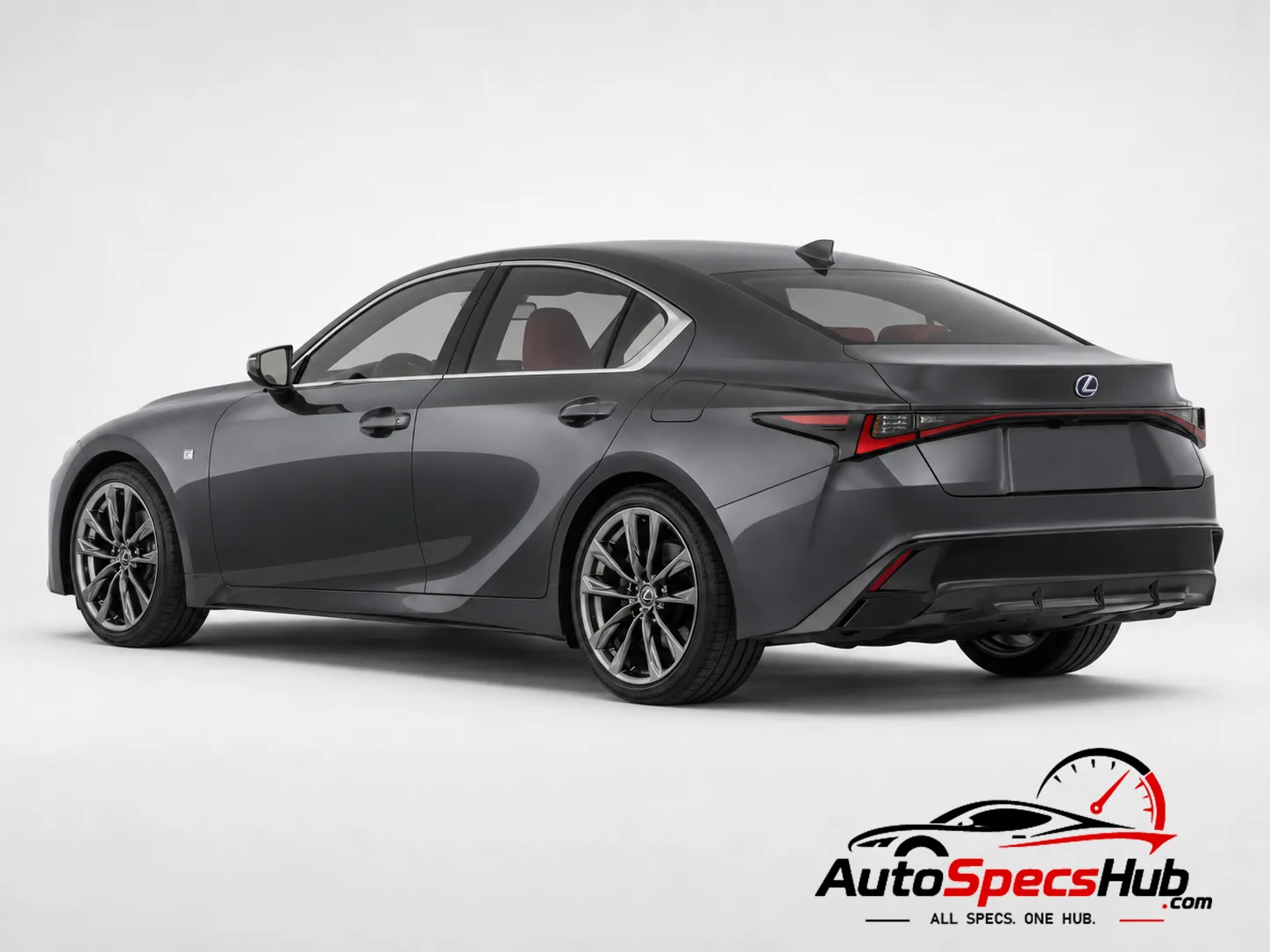 Lexus IS 300h rear three-quarter view