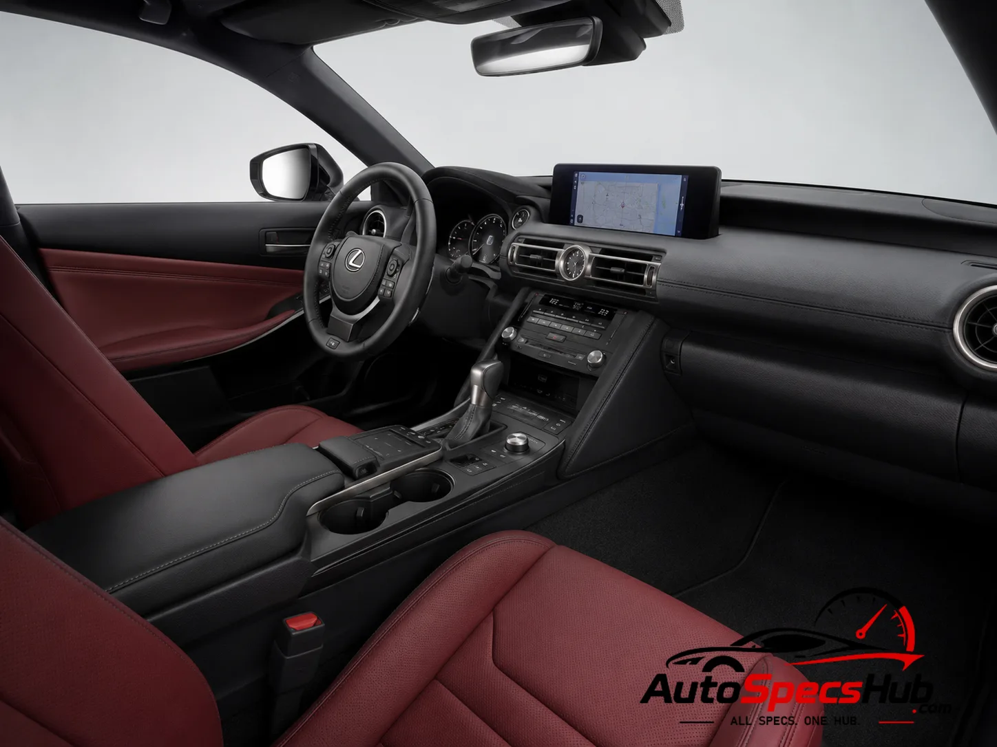 Lexus IS 300h interior dashboard view