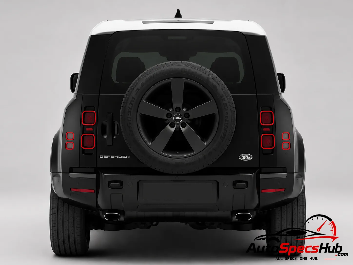 2021 Land Rover Defender 90 V8 P525 rear view