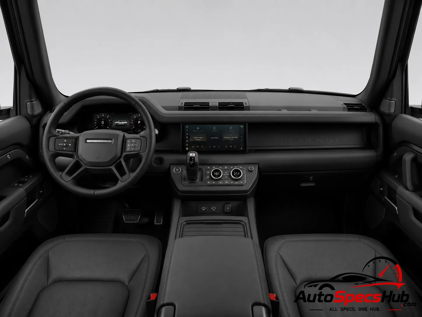 2021 Land Rover Defender 90 V8 P525 interior dashboard and front cabin