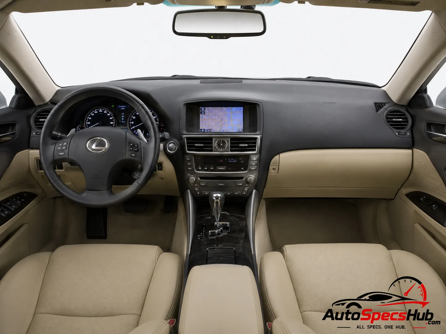 Lexus IS 250 interior dashboard view