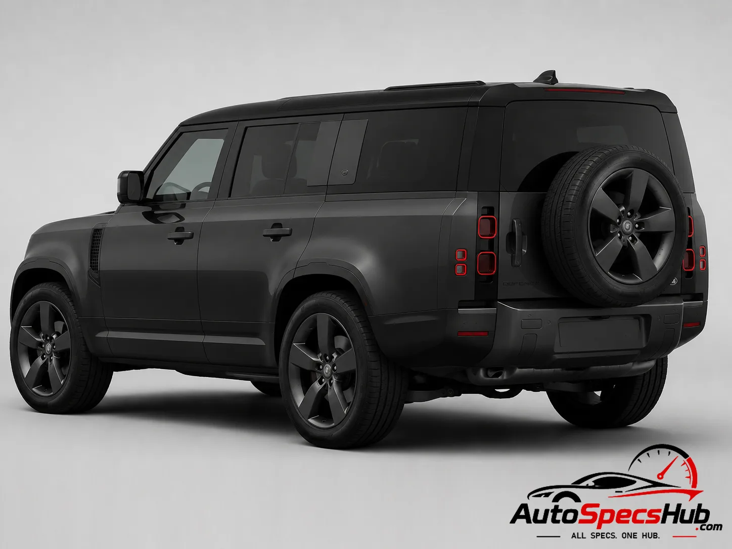 2022 Land Rover Defender 130 V8 P500 rear three-quarter view
