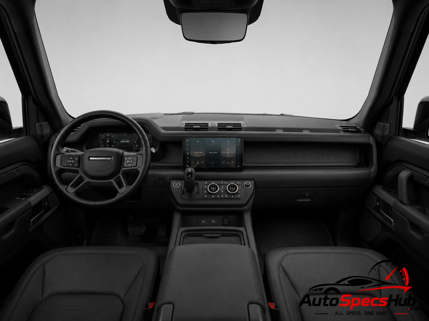 2022 Land Rover Defender 130 V8 P500 interior dashboard and front seats